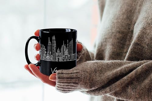 Miniatura 517 de Taza de cerámica Madrid Spain Skyline, taza blanca de recuerdo de Europa de 11 onzas, taza de café personalizada, regalo para cumpleaños, taza