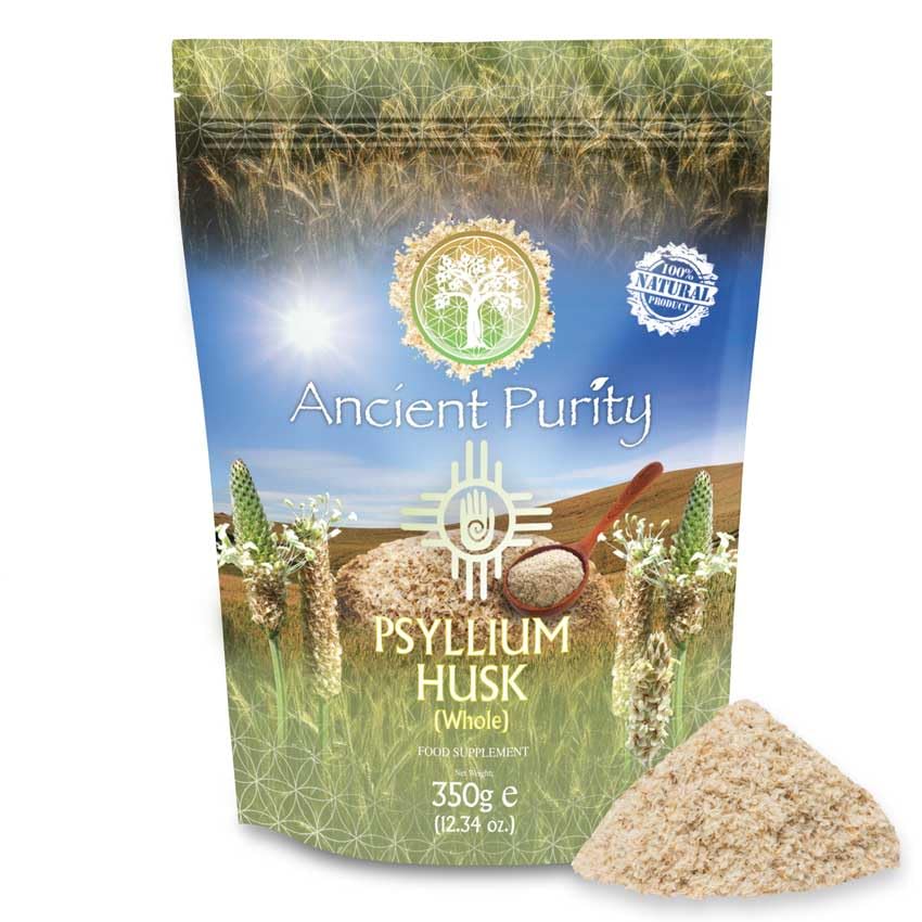 Poudre de cosse de psyllium entière Ancient Purity 350 g pour transit