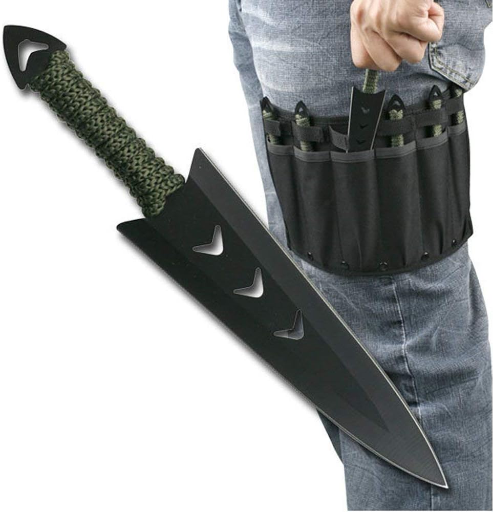 Throwing Knife Set 6 inch with Nylon Sheath 6PC Set