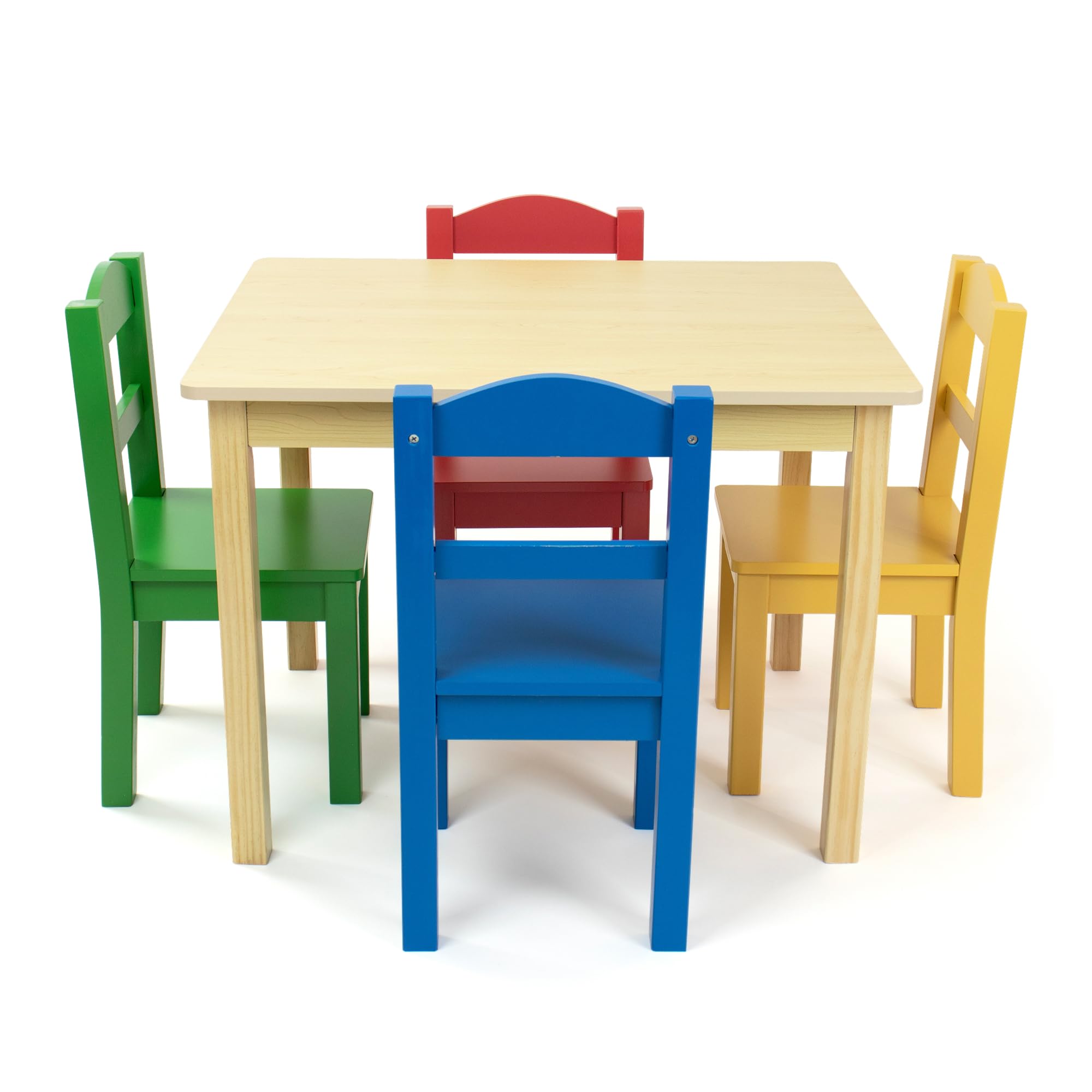 Humble Crew Toddler Table and Chair Set for Kids, Wood Activity Furniture