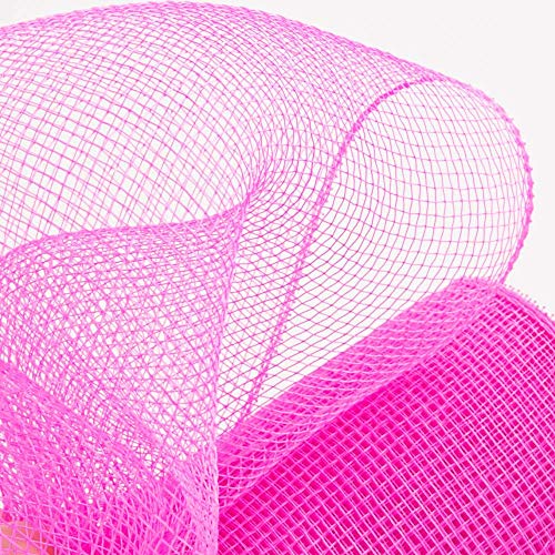 Fuchsia Pink Fabric Deco Mesh - 10" X 10 Yards, Breast Cancer Awareness, Christmas, Decoration, Wreath Decor, Fundraiser, Wedding Shower, Baby Shower, Valentine's Day, Easter #TOP1