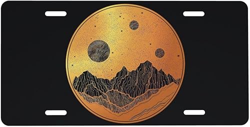 Miniatura 10 de Placa de Matrícula de Aluminio con Diseño de Cinta de Casete 6 x 12 Pulgadas Cubierta de Placa de Matrícula Frontal de Metal para Automóvil