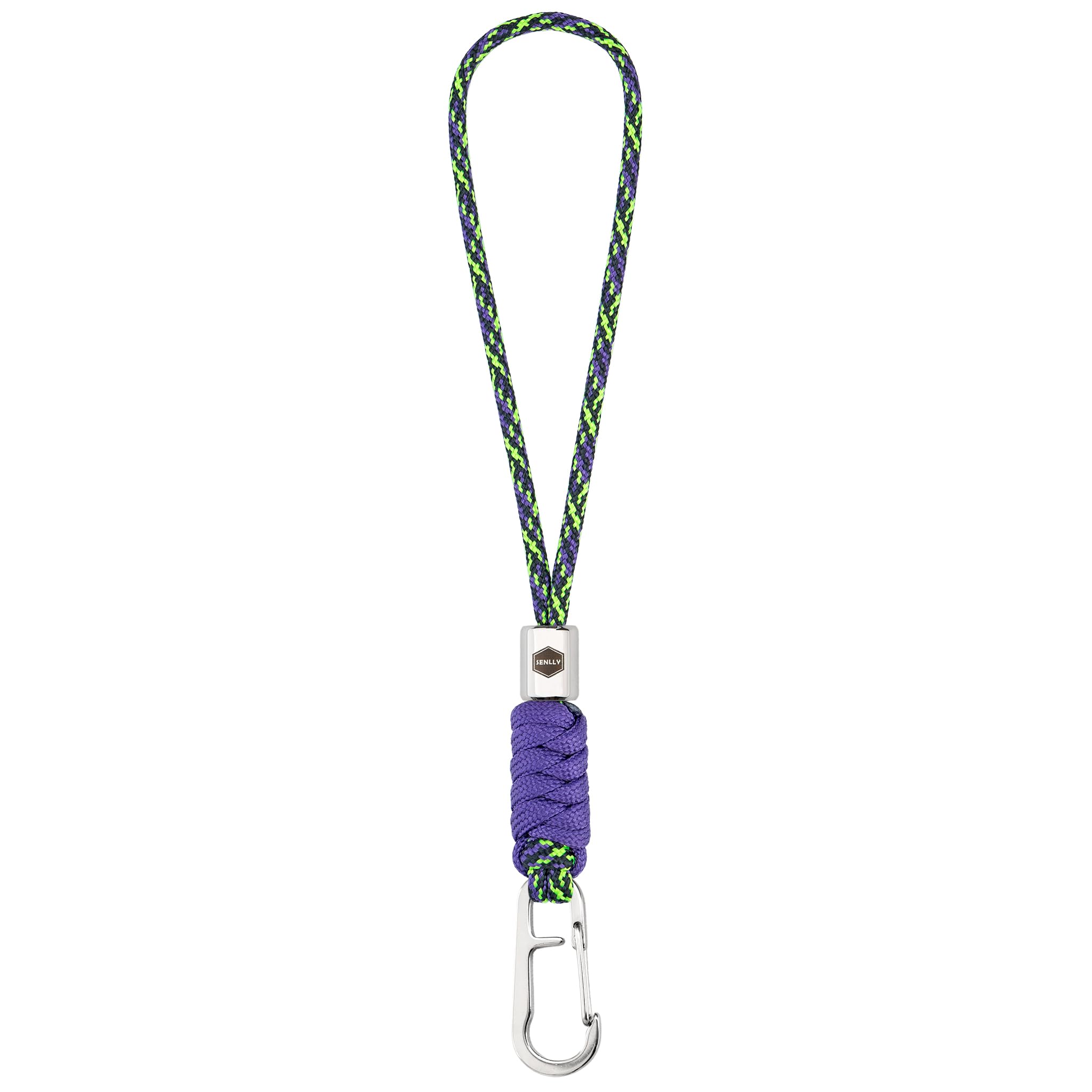 SENLLY Wristlet Keychain Lanyard for Keys, Cell Phone, Wallet, Paracord Braided Design with Stainless Steel Hardware