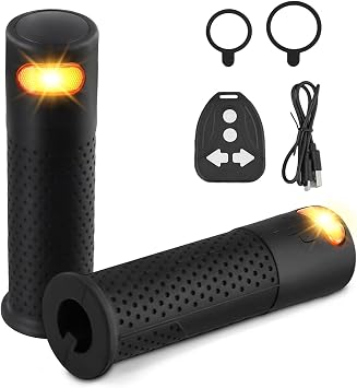 Kabellose Fernbedienung Blinker f r Roller schlanke und funktionale Elektro-Scooter-Lenkergriffe mit eingebauten Blinker-Lampen