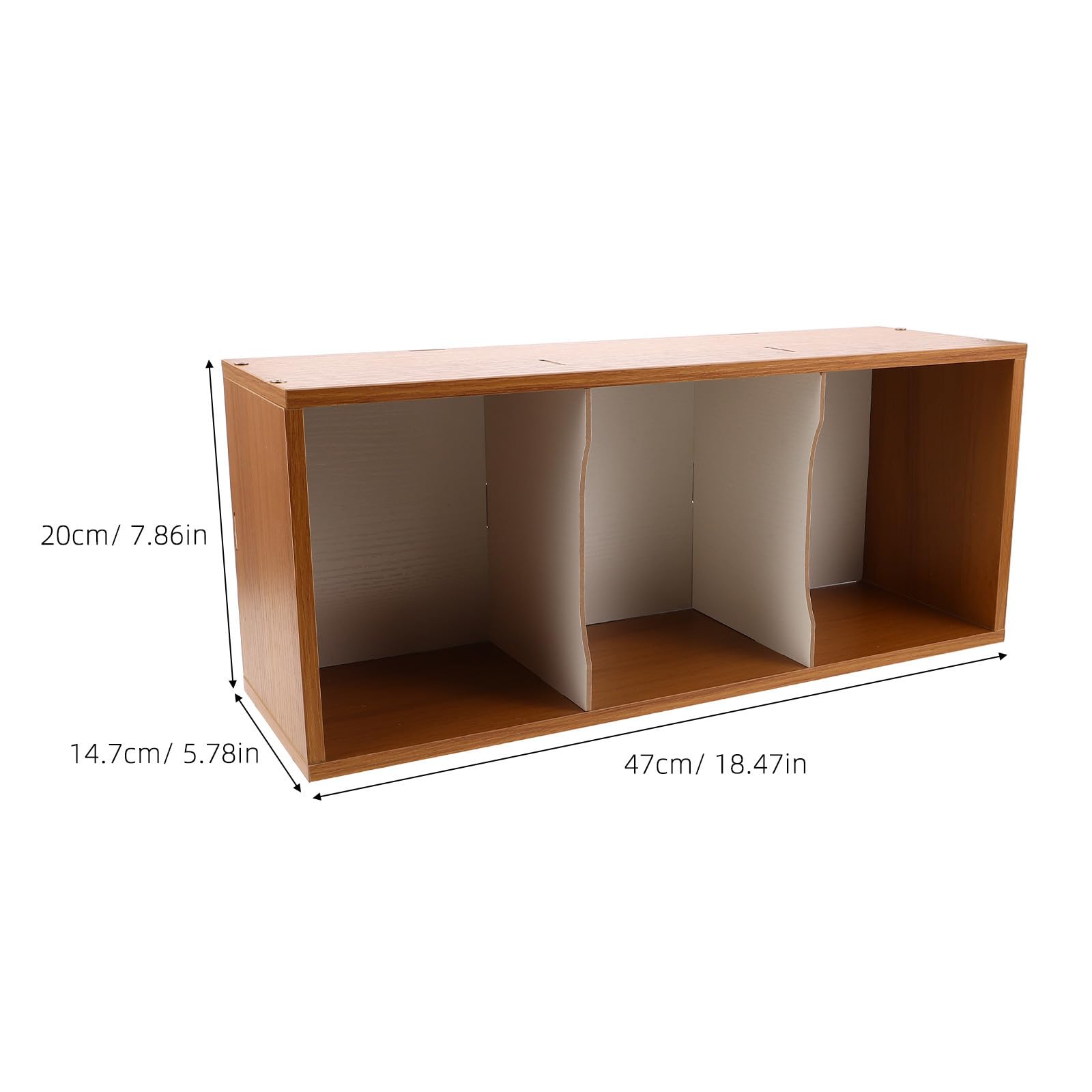 TOYANDONA Porta CD da Tavolo in Legno Versatile Struttura Facile da Smontare, Supporto per Dischi e Giochi per Ambiente Desktop e Collezione di Dischi