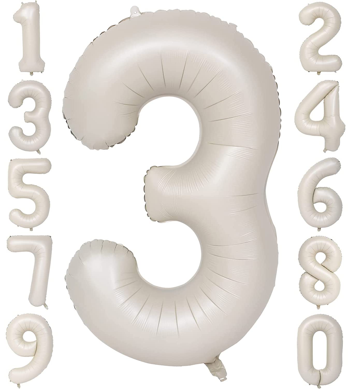 Red 0 balloon 40 Inch Giant Helium Foil Number 0 to 9 Red Balloon Birthday Wedding Party Digital Decorations (Number 0) — view 498