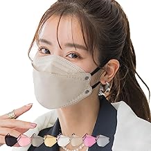MUSCLE WAY Mask, Non-woven 3D Mask, 20 Pieces, 3D Non-woven Mask, Large, Normal, Small, Pollen Fever, 3-Layer Beak, Korean Mask, Bi-Color Mask, Easy to Breathe Blood Color, Adults and Children