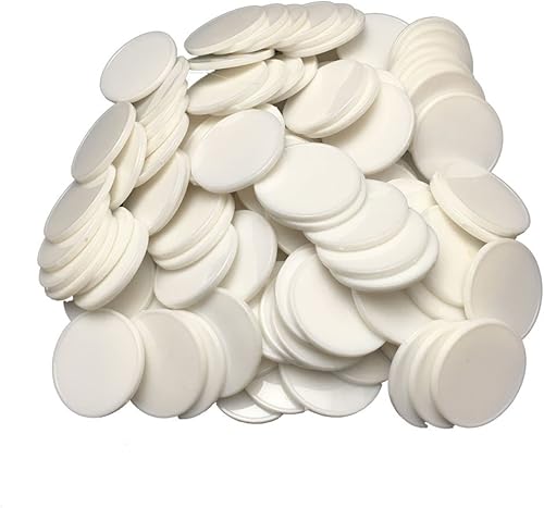 Smartdealspro Juego de 100 fichas de juego de fichas de juego de fichas de plástico opaco de 1 pulgada con caja de almacenamiento