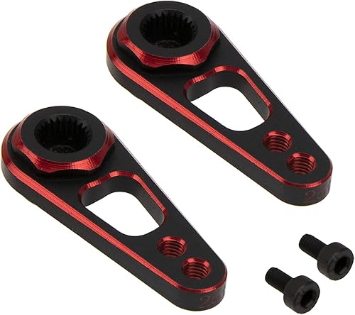 Paquete de 2 bocinas Vgoohobby de aleación de aluminio a control remoto de doble agujero 25T para servo de dirección compatible con Recat Axial