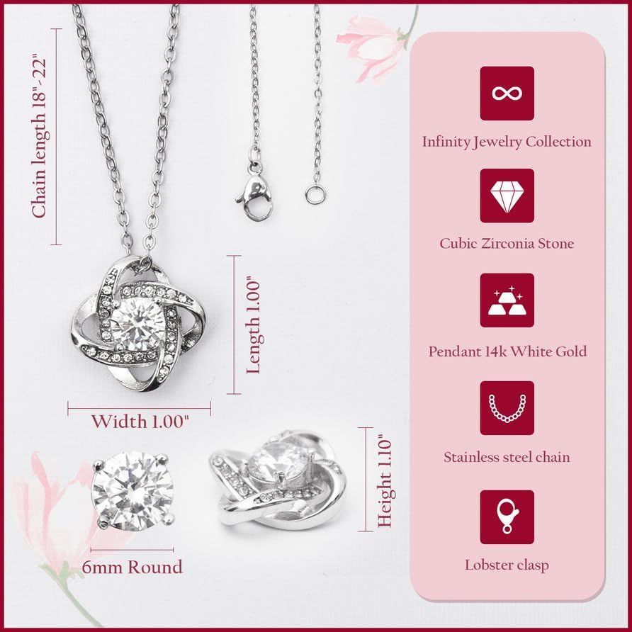 To My Daughter Necklace from Dad with Heartfelt Message & Elegant Box, Daughter Jewelry with Inspirational Message Card from Mommy And Daddy Necklace Birthday Christmas Gifts - Image 5