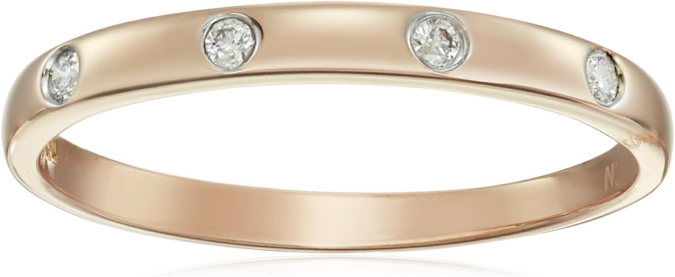 Amazon Collection 10k Gold Diamond Band