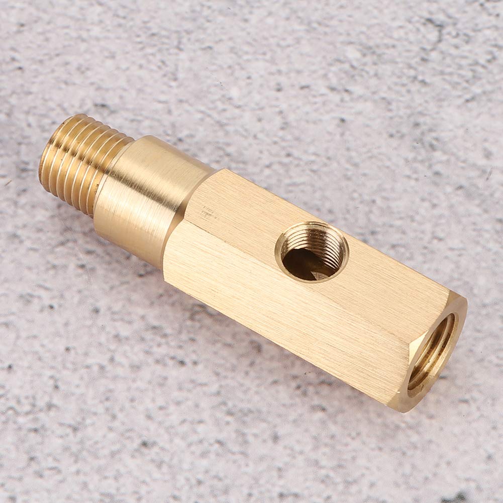 Drfeify Capteur de Pression d'huile NPT, Raccord en T en Laiton avec 1/4 NPT Mâle/femelle pour Falcon BA BF FG 4.0 V8