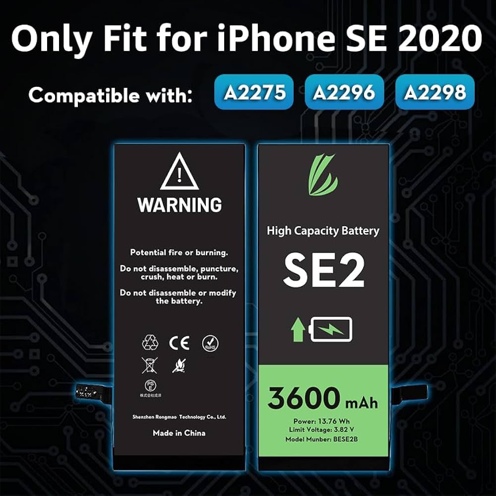 Batteria Per IPhone SE 2020 - 3600mAh Con Kit Strumenti | Ricambio Ad Alta Capacità - Foto 11