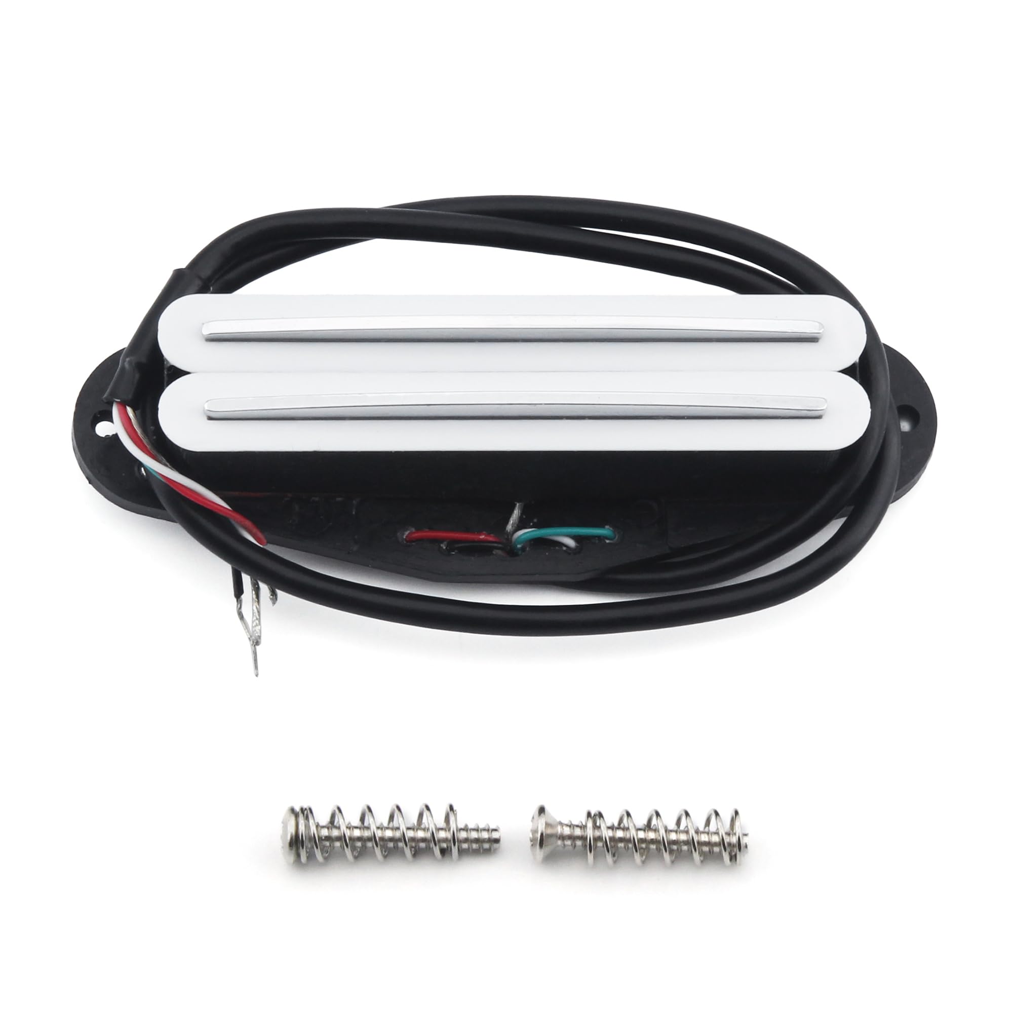 FLEOR Dual Hot Rail Humbucker Single-Coil-Sized Guitar Humbucker Pickup White Fit Fender Strat Squier Tele Electric Guitar-image-30