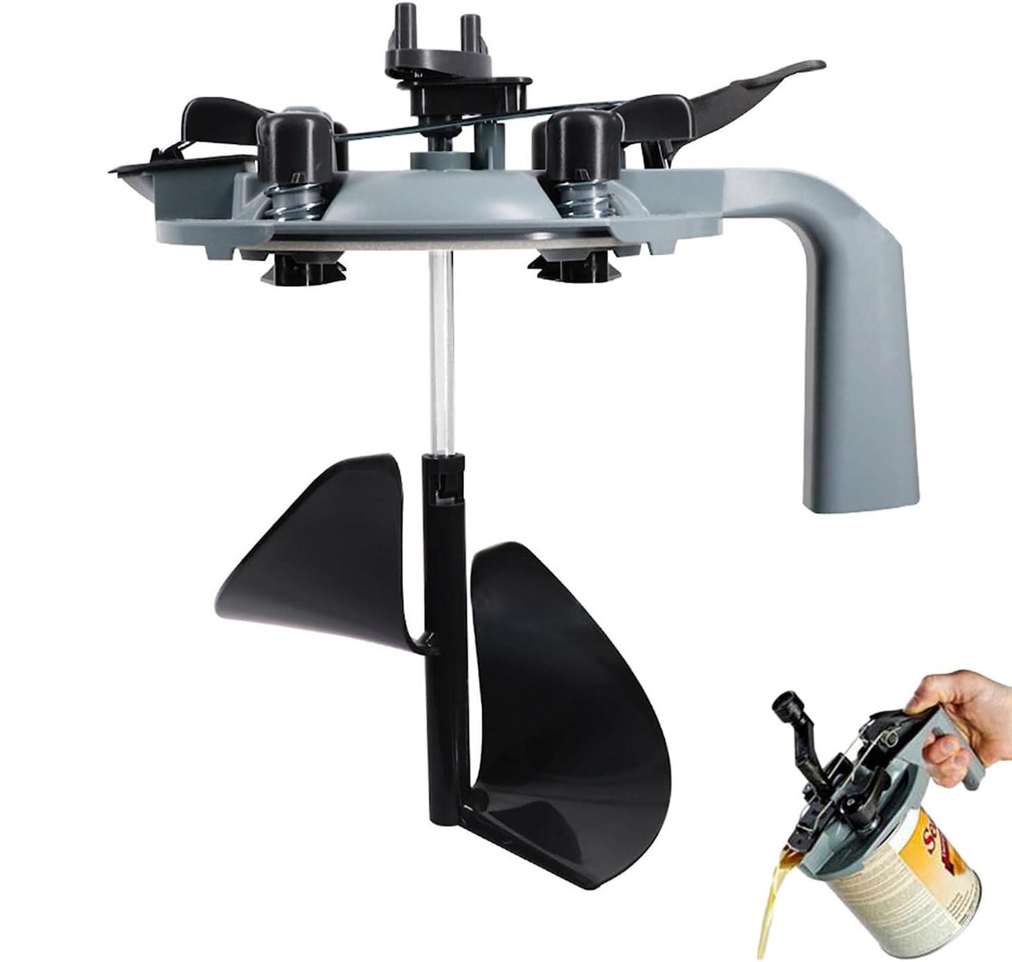 4L Mixing Mate Paint Lid Kit with Pour Spout - Universal Paint Shaker for Stirring, Storing and Pouring Paint - Better Sealing Effect and Easy to Use