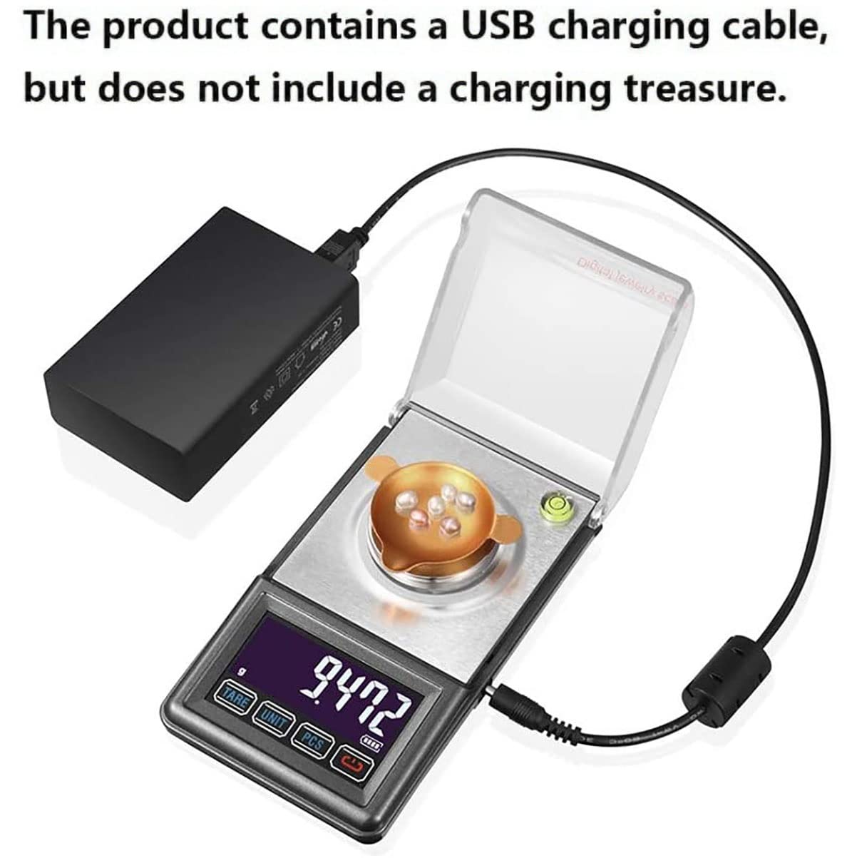 Balance Milligramme avec étui 50 g x 0,001 g, Haute précision, Affichage LCD, Mini Balance électronique Polyvalente, Fonction de Tare et PCS (Taille : 50 g/0,001 g)