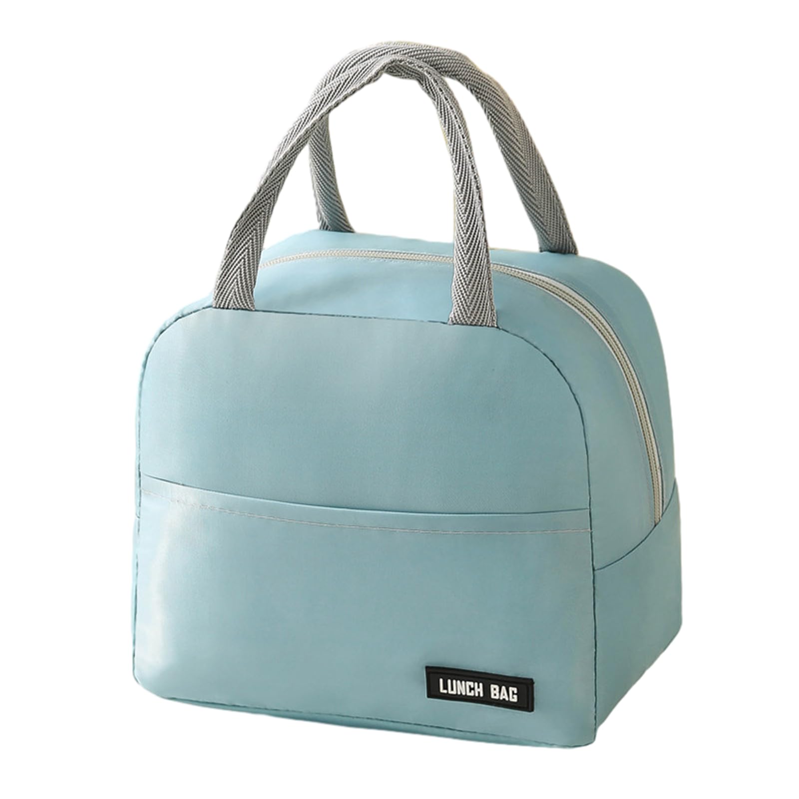 Insulated Lunch Bag For Women And Men - Waterproof Oxford Cloth Lunch Box Tote Bag Built-In Aluminum Film Keep Warm/Cool Lunch Bags Suitable For Travel,Outdoor,Office, Picnic (Light blue)