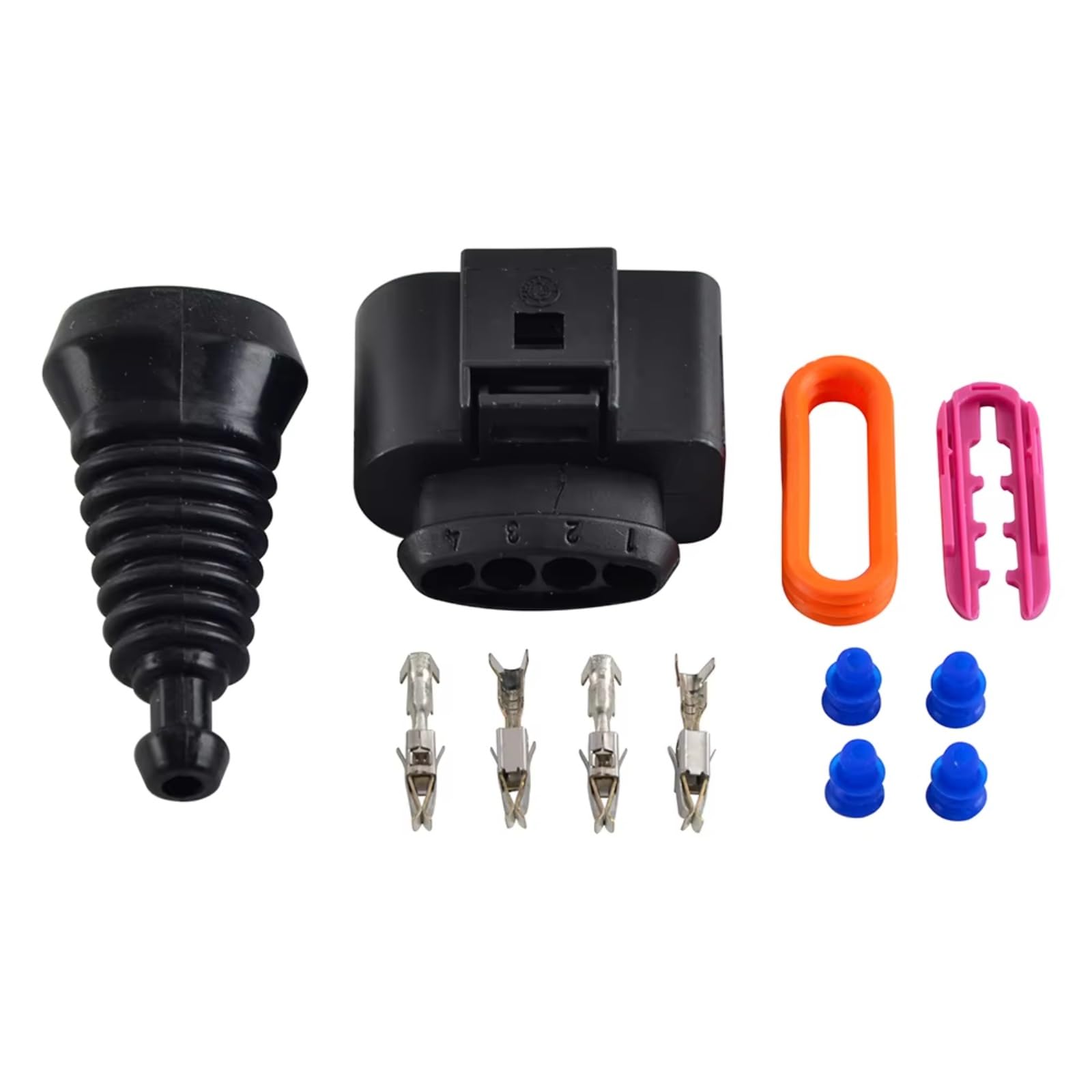 Kfz-Stecker für Audi A4 (2008–2016), Audi A6 (2011–2016) und Audi A8 (2010–2013) – Reparatur- und Austauschset für Zündspulenstecker 1J0998724