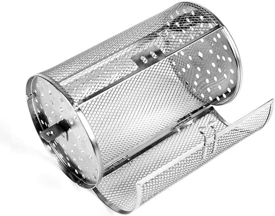 FAIRY RABBIT Stainless Steel Rotisserie Oven Basket For Roasting Baking Nuts Coffee Beans,22Cm/86Inch