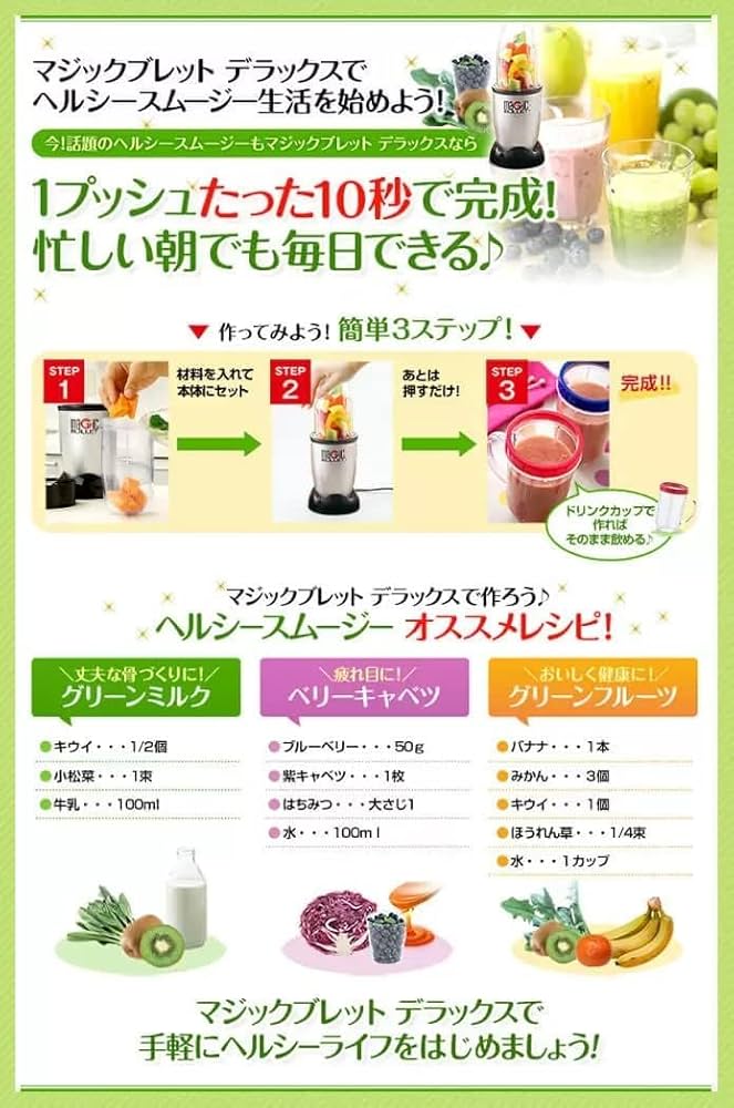 Amazon.co.jp: Magic Bullet basic コンパクトな8点セット