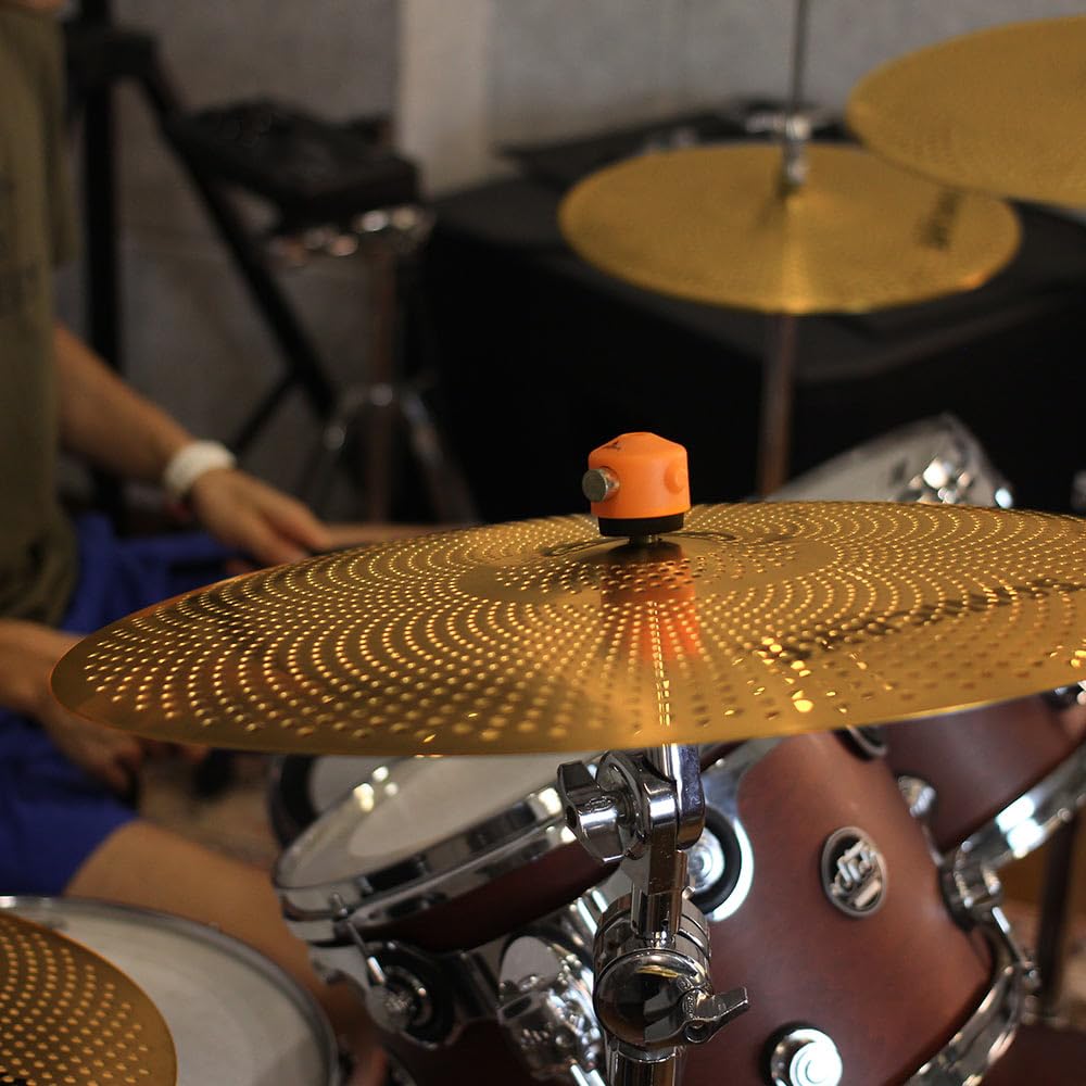 SONICAKE Set Piatti Basso Volume 14" HiHat 16" Crash 18" Crash 20" Ride Dorato 5 pezzi con borsa