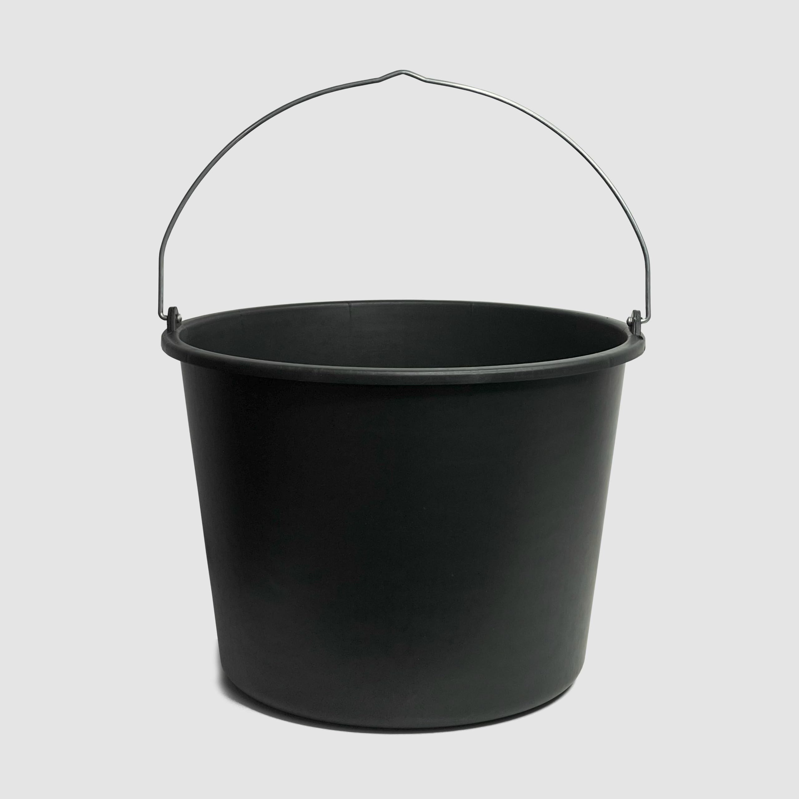 TAMS® Secchio da costruzione 5/12/20 l, secchio per malta e cemento, in plastica robusta, stabile per giardino, cantieri e agricoltura (a scelta come confezione da 5, 10 o 20) (20, 20 litri)