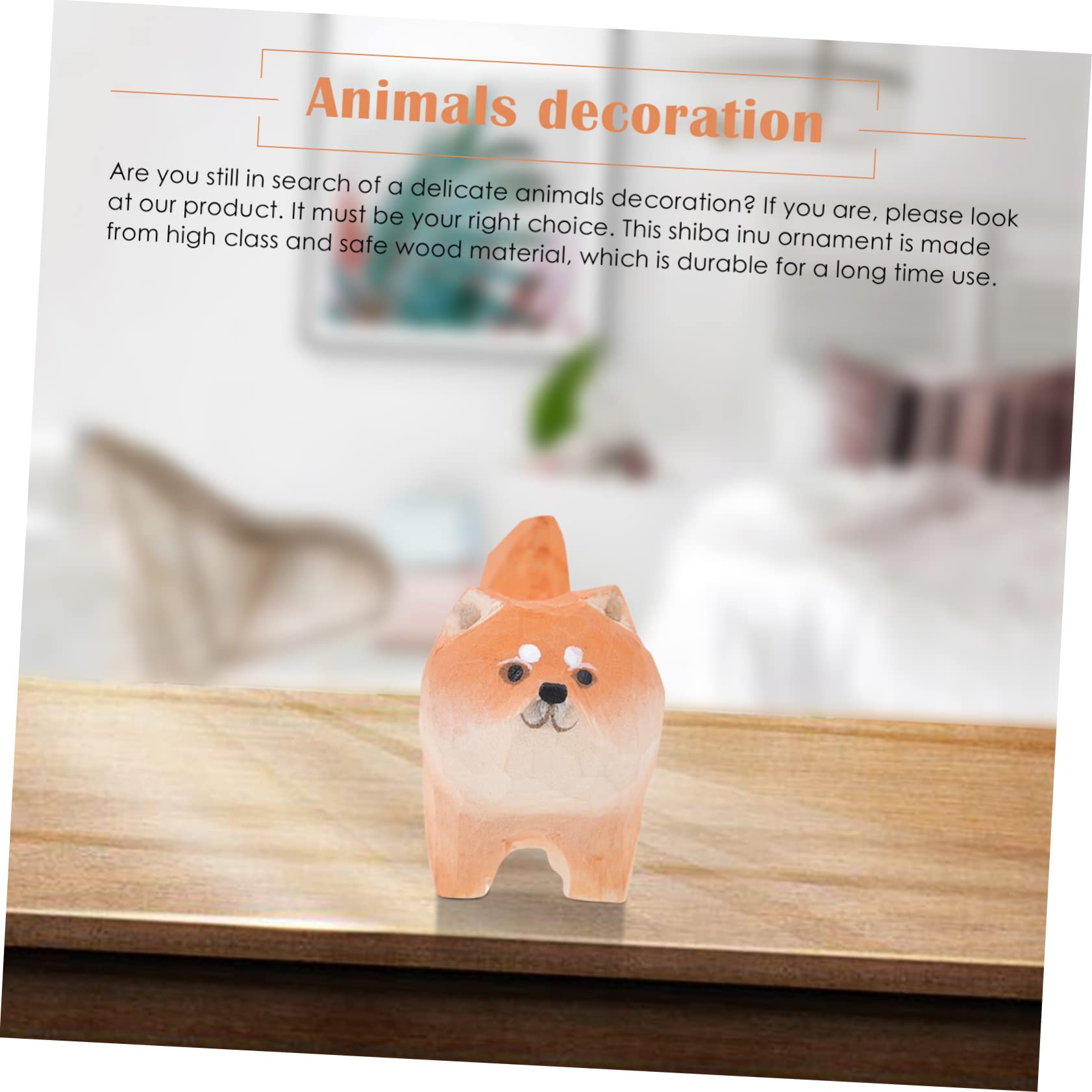 Puppy Topper żyrafa ozdoby ozdoba mała urna zwierzęta Home Decor tort urodzinowy średnie dla psów smycze dla psów drewno