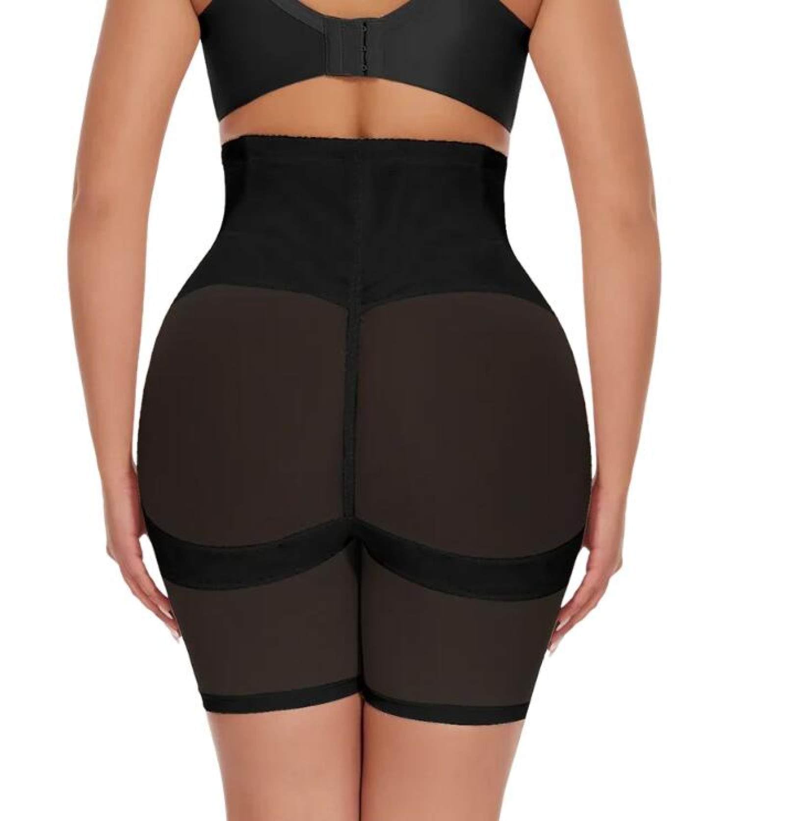 ISCBAFYX Shapewear podnośnika tyłek dla kobiet - Czarna siatka z wysokiej talii poporodowa Karki Karki, majtki, bezszwowe skórki na pokaże