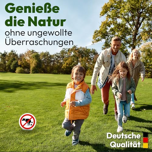 VANEJA Premium 2er-Set, Steckschild hier kein Hundeklo, Extra Robust 4 mm | 24 x 14 cm | Made in Germany Verbotsschild mit PE-Kern und Aluminiumschicht, UV-Beständig für innen und außen.