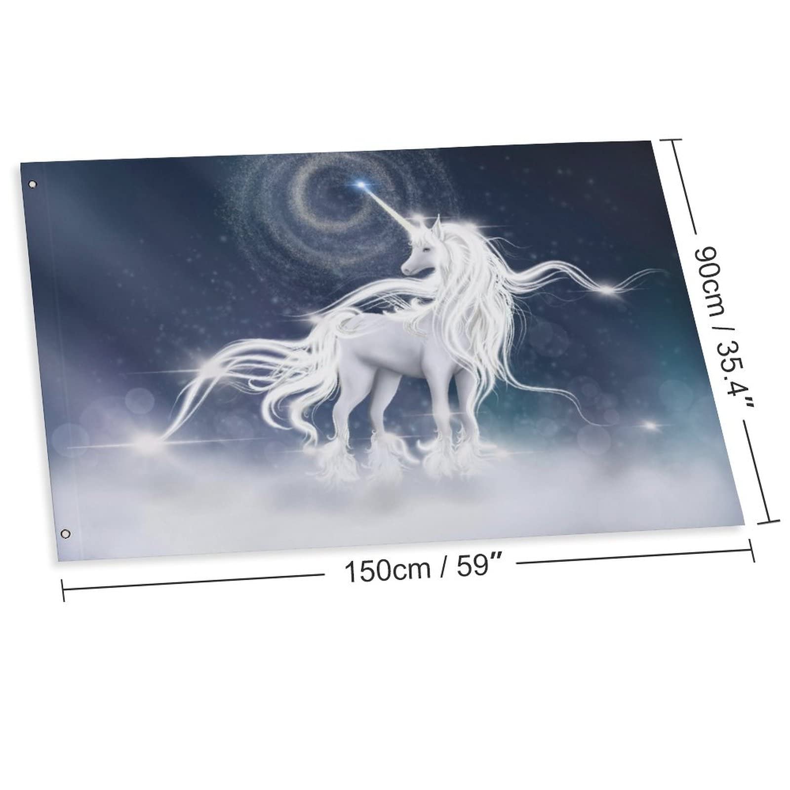 Drapeau Décoratif Pour Maison, Cour, Imprimé Licorne, Toutes