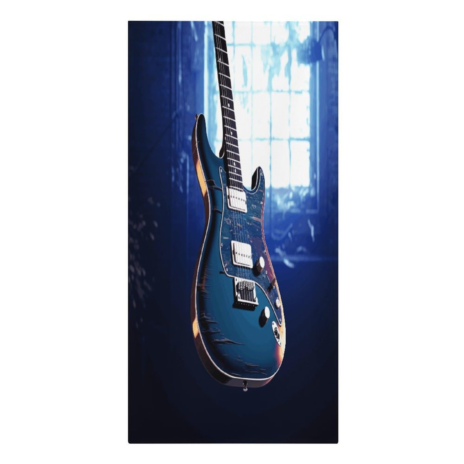FodPand Blue Guitar Beach Towels Super Absorbent Bath Towel Oversized Microfiber Towel Soft Beach Blanket Fashon Quick Dry Travel Towels for Beach Bathroom Pool Adult 30" X 61"