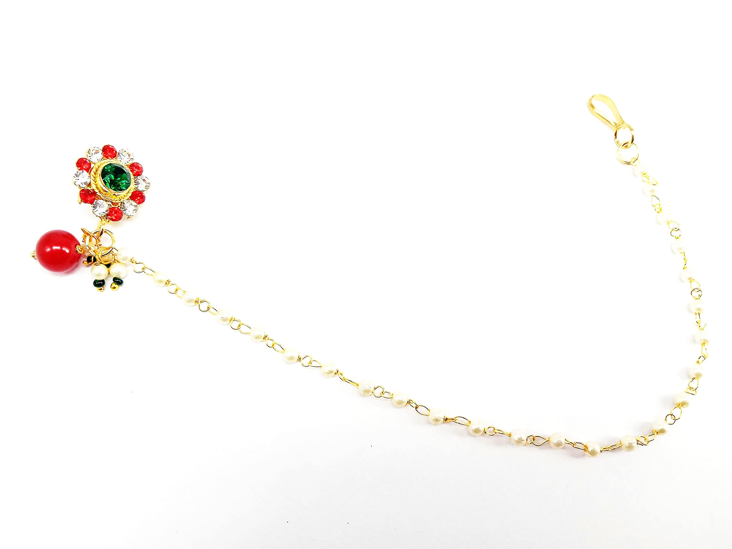 Verma collection Zircon Gold-plated Plated Alloy Nathiya (B09TTDKZ3D) Amazon Price History, Amazon Price Tracker