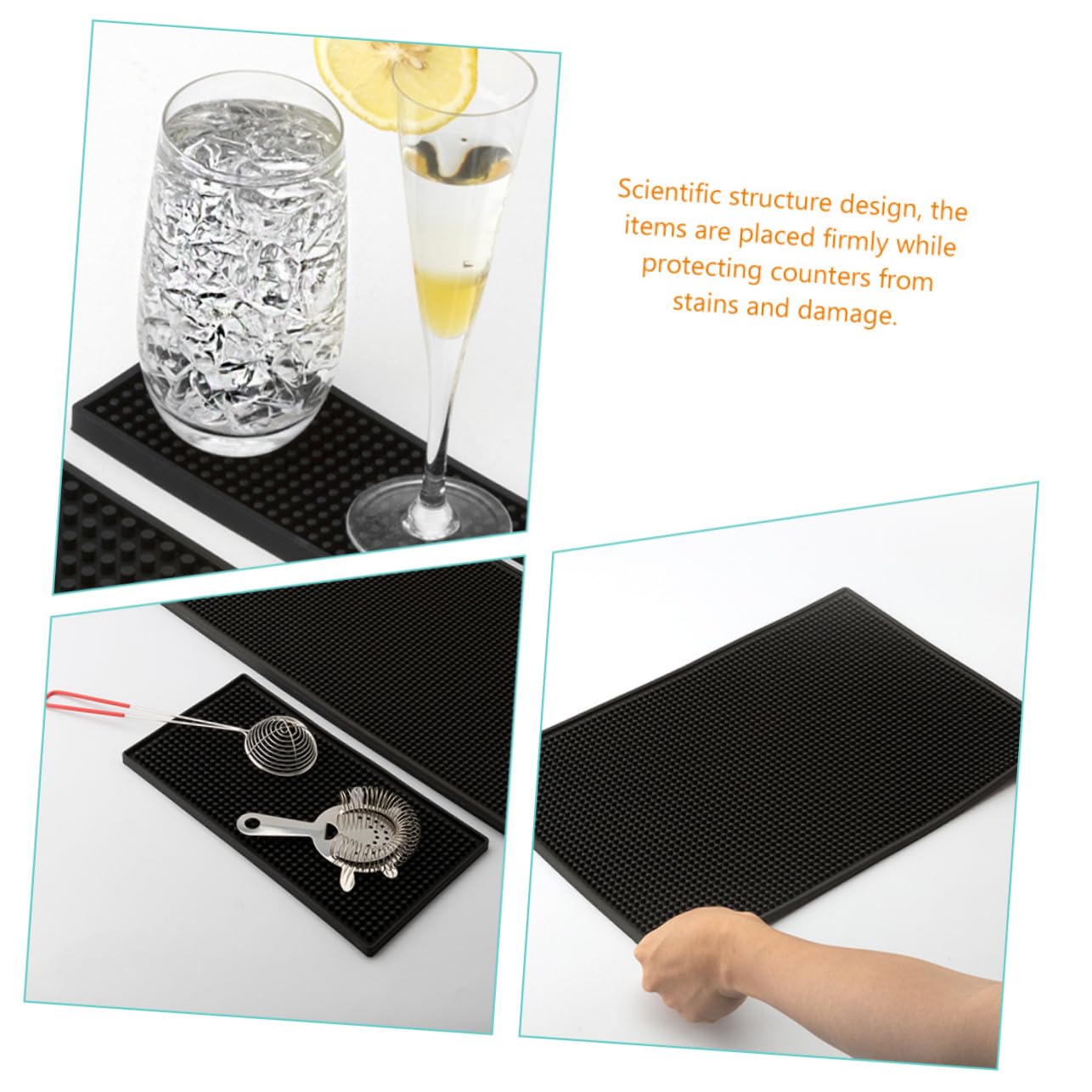 Cabilock Tappetino da Bar E All'usura - Tappetino da Bar in Pvc per Postazioni da E Uso in Cucina