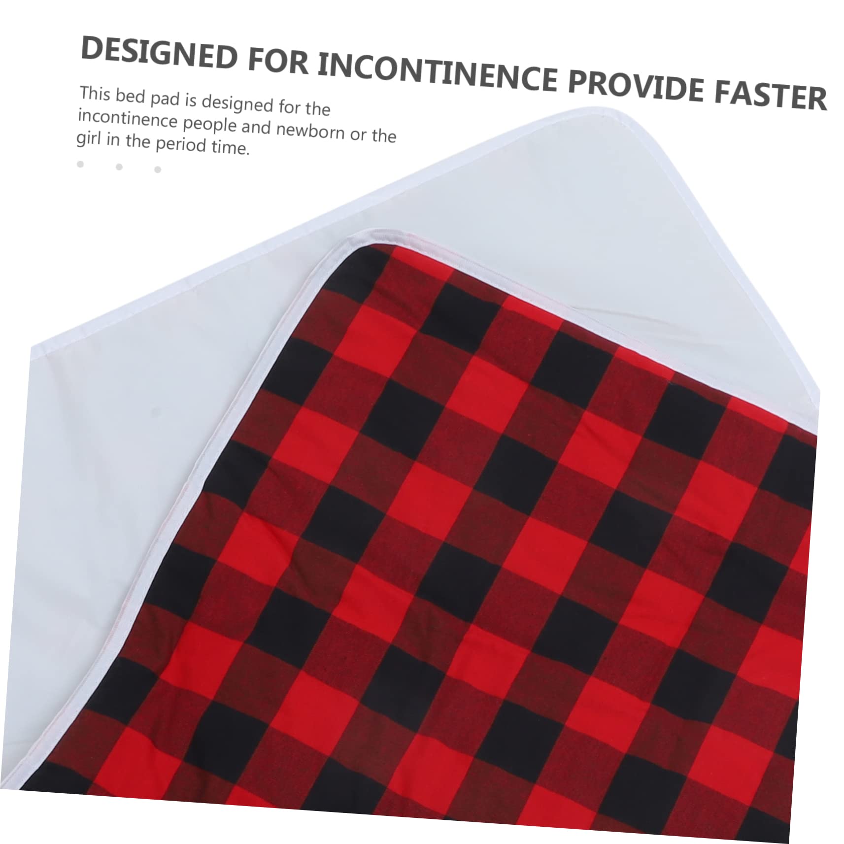 NOLITOY Urine Mattress Mat Adult for Beds Bedwetting Adult Pee Crib Mat Pee for Aldult Washing Cotton Red