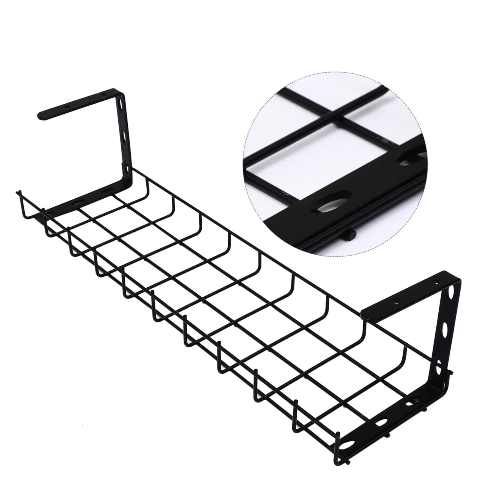 Artibetter Plateau De Gestion des Câbles sous Bureau Conteneur De Rangement Fil Élégant Organisateur pour Câbles Et Multiprises