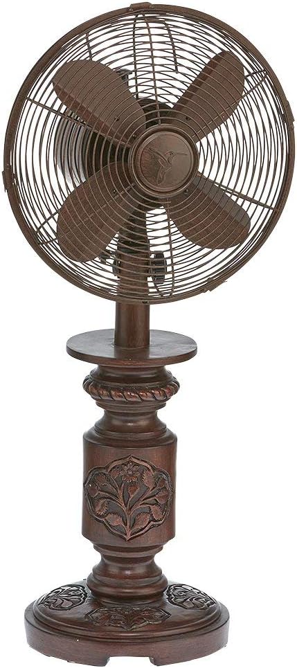DecoBREEZE Oscillating Table Fan 3 Speed Air Circulator Fan, 10 In, Mila