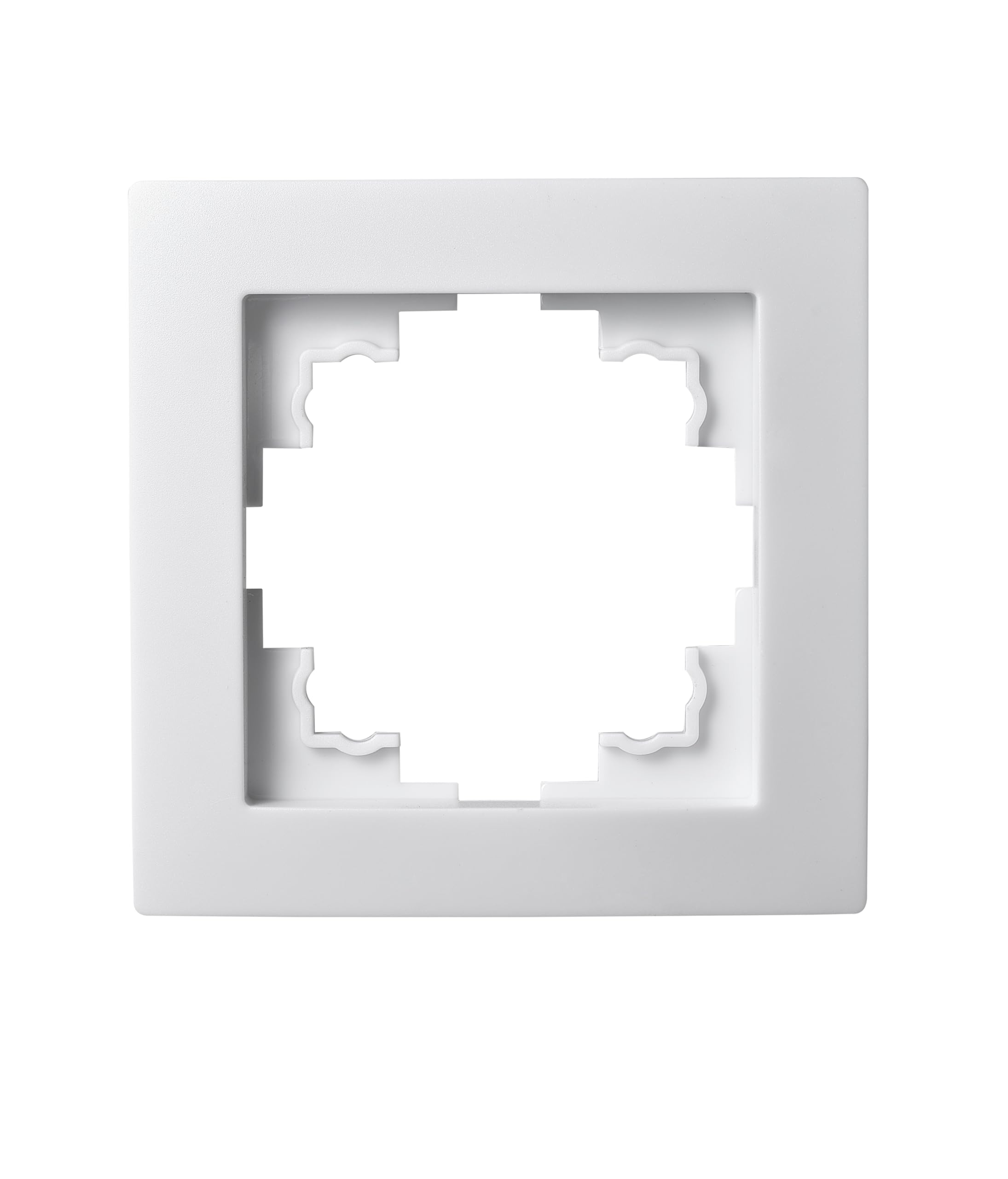 McPower Single Frame | Flair | Single Frame Socket Frame Switch Frame, Light Switch Cover Frame, White, Matt