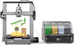 Creality Hi Combo Impressora 3D, Impressora 3D Multicolorida com CFS, Alta Velocidade de 500 mm/s, Nivelamento Automático, Leitura Automática de Filamento, Extrusora sem Entupimentos