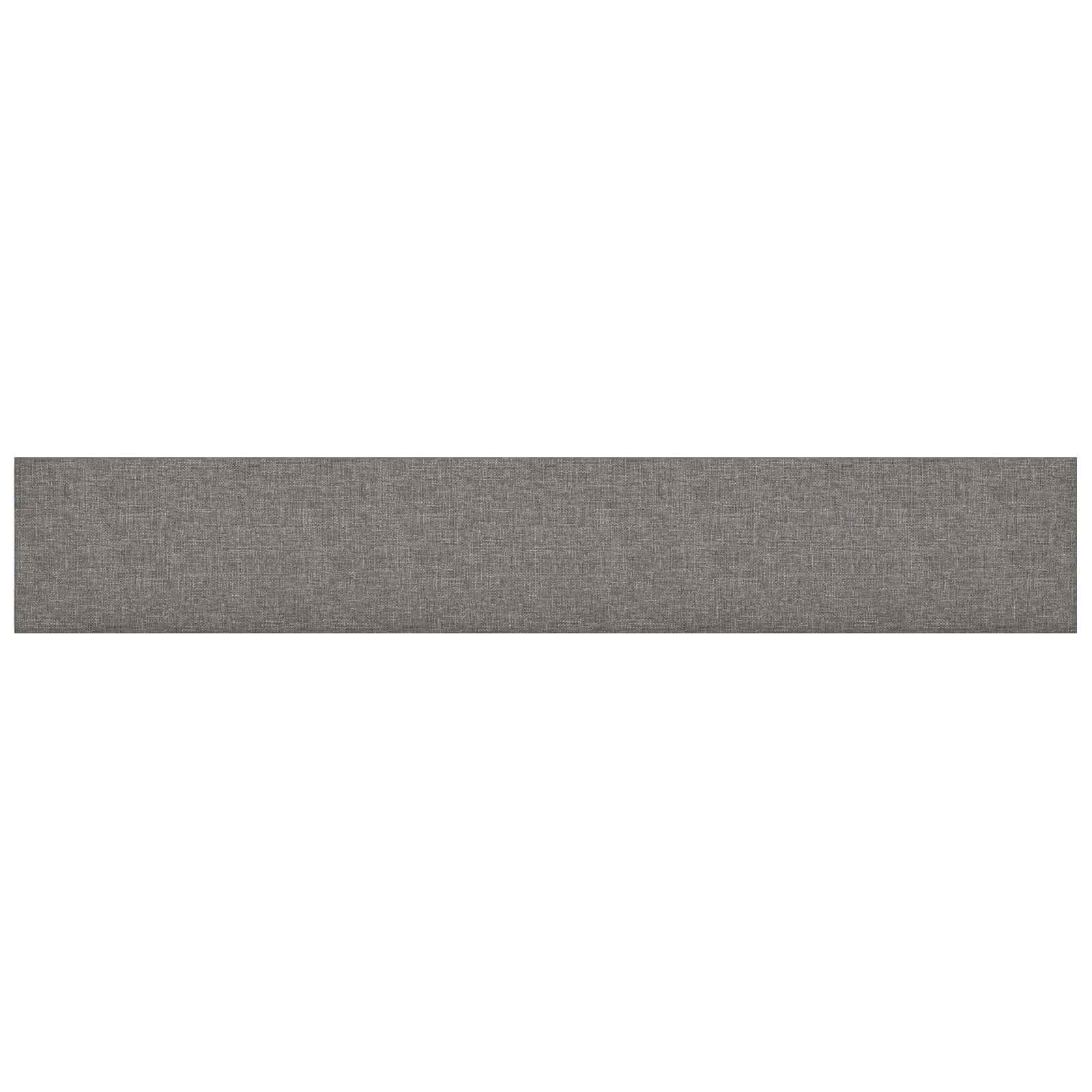 Hothingwell Tête de Lit Murale 12 pc 90 x 15 cm Gris Clair Tissu