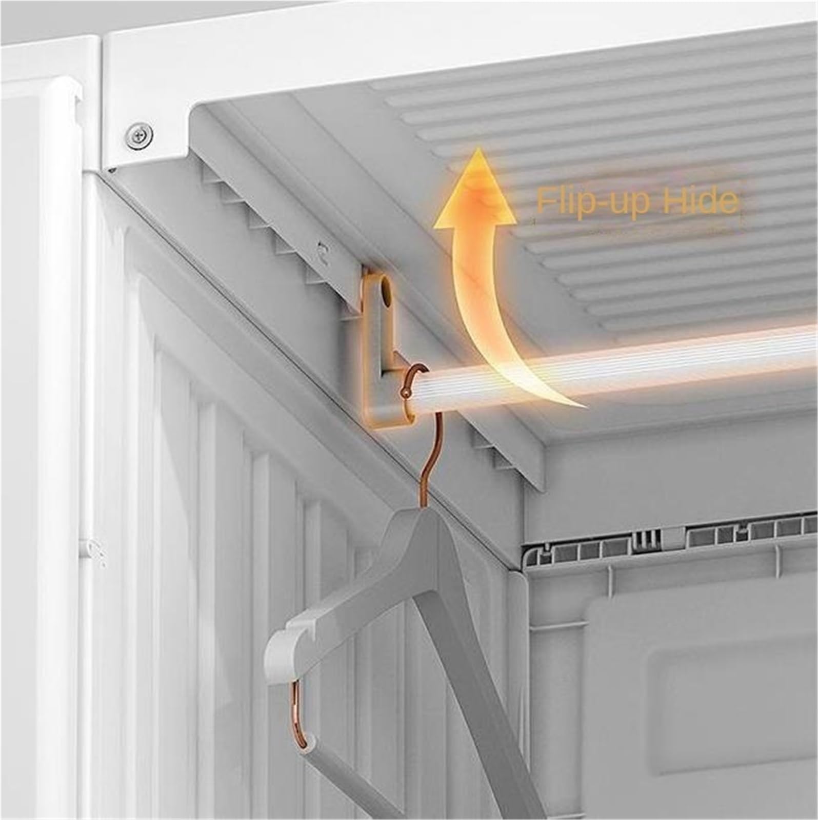 Tragbarer Schrank Für Schlafzimmer Kleiderschrank, Faltbarer Kleider-Organizer mit Ablagefach, Kleideraufbewahrung Magnettüren Und Ankleidezimmer(White 1)