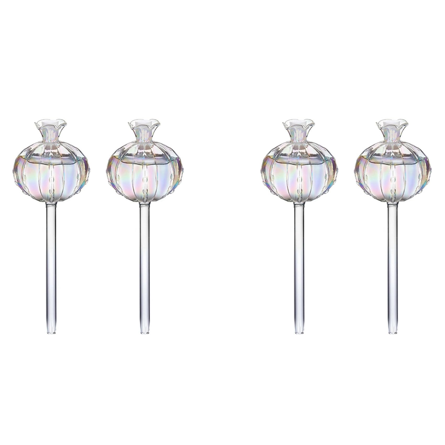 Jnchdghwa Transparent Color 2X Glass Automatic Plant Watering Bulbs Shape Flower Plant Water Dripper Houseplant Device Drip Irrigation System