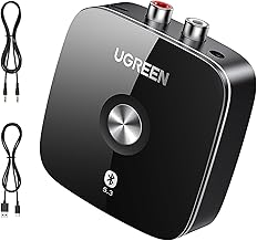 UGREEN Bluetooth Aux Adapter, 3.5mm&RCA Phono Bluetooth Receiver for HIFI Wireless Music Streaming with A2DP for Phones, T...