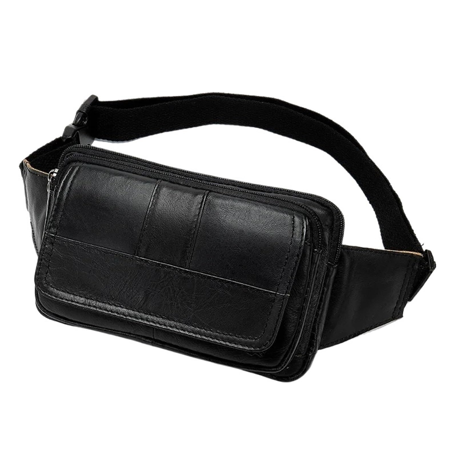Compatible con riñoneras for Hombre, riñonera, for teléfono, Bolsa for Cadera, Dinero, Deporte(Black)