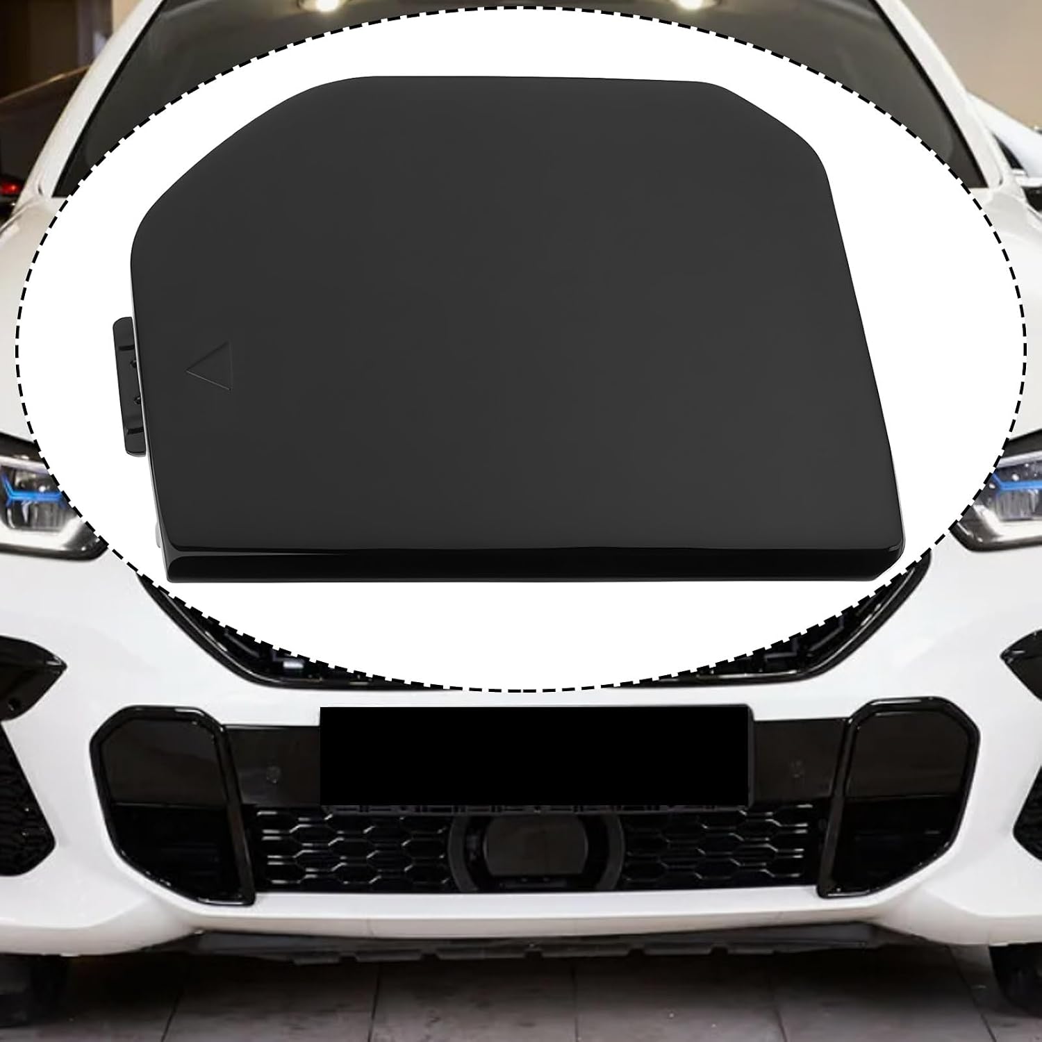 Car Front Right Bumper Tow Hook Eye Cover Cap 51118069949 Compatible with BMW X6 G06 M-Sport 2020-2022