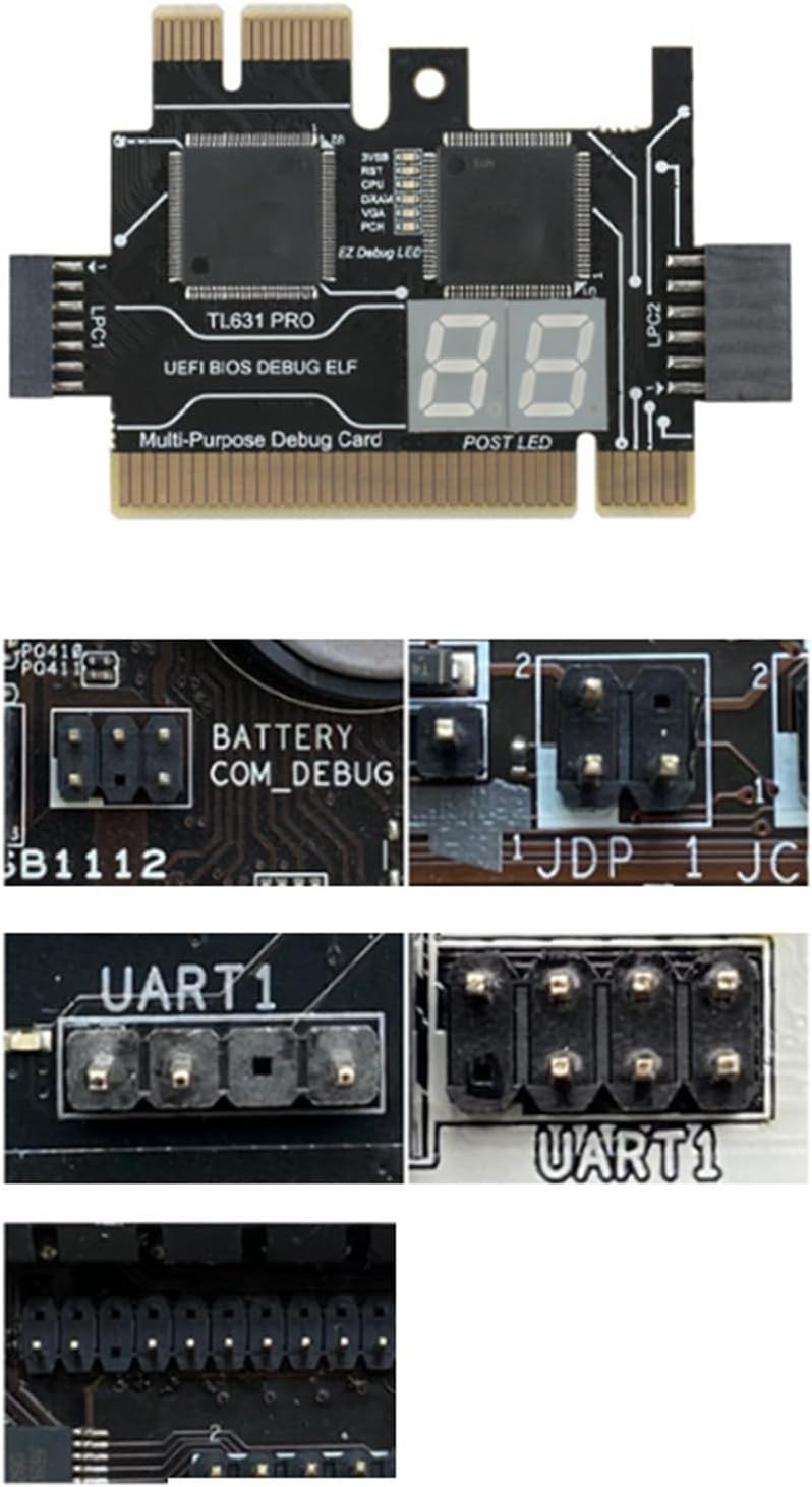 ikan 2X アナライザー LPC デバッグ カード PCI PCI-E ポスト テスト キット マザーボード診断カード J04