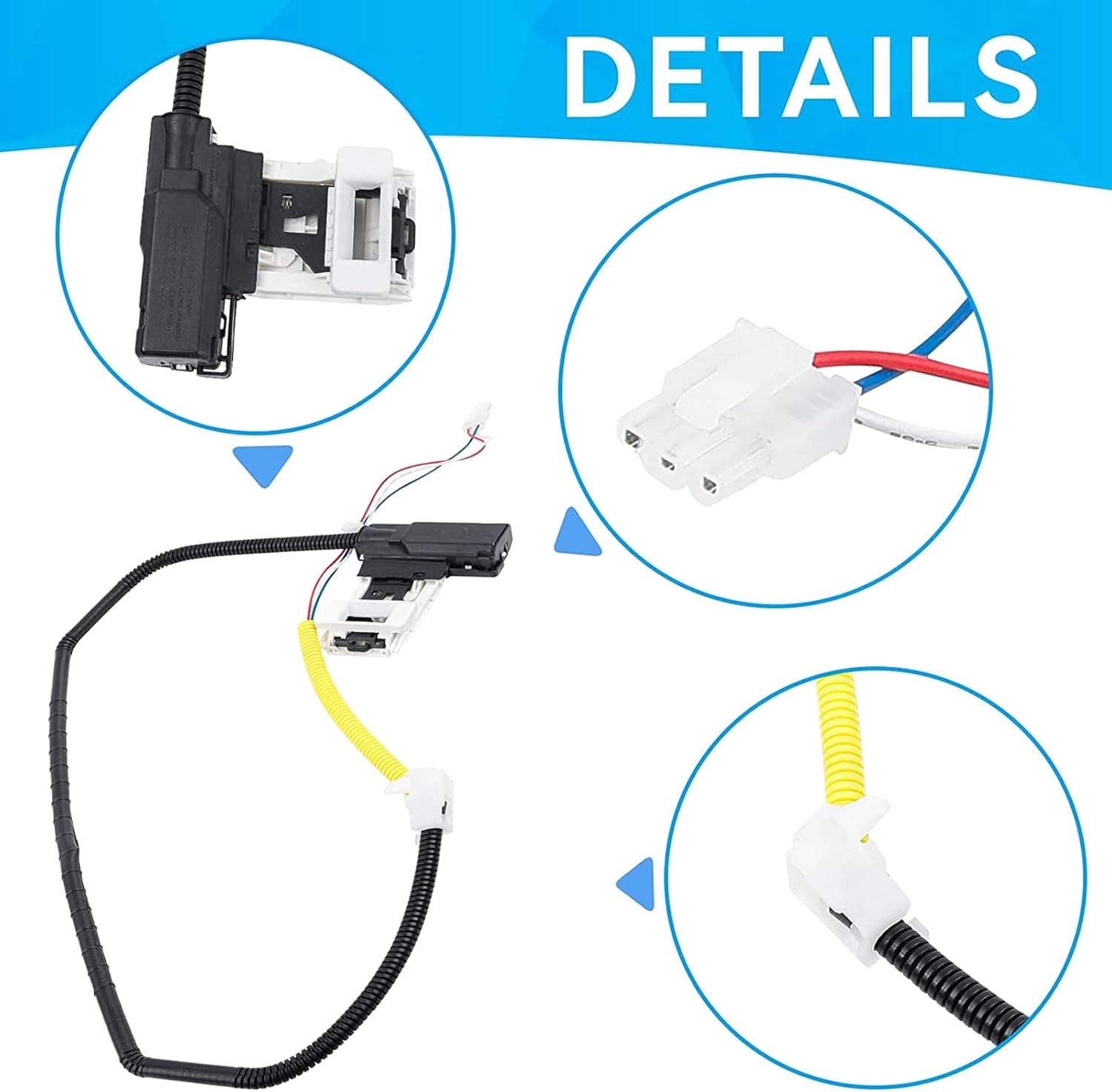 Washer Lid Lock SwitchsWashing Machine Part Appliance Replacement Accessory Compatible For AP6832601 W10838613 W11307244 Home Appliance Lid Switchs Commercial Prevents Washer Lid From Opening Repairs