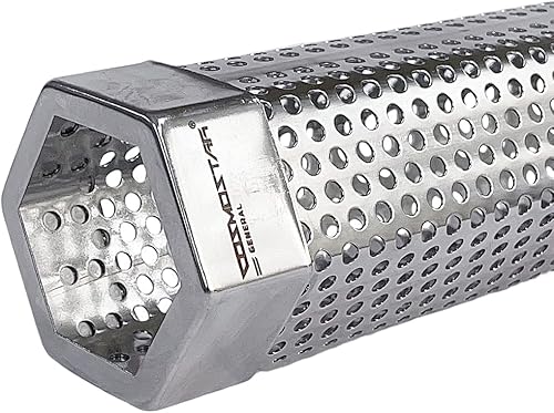 Miniatura 6 de Cosmostar - Tubo de humo hexagonal de pellets – Generador de humo de acero inoxidable de 12 pulgadas para parrilla, barbacoa y ahumador de pescado,