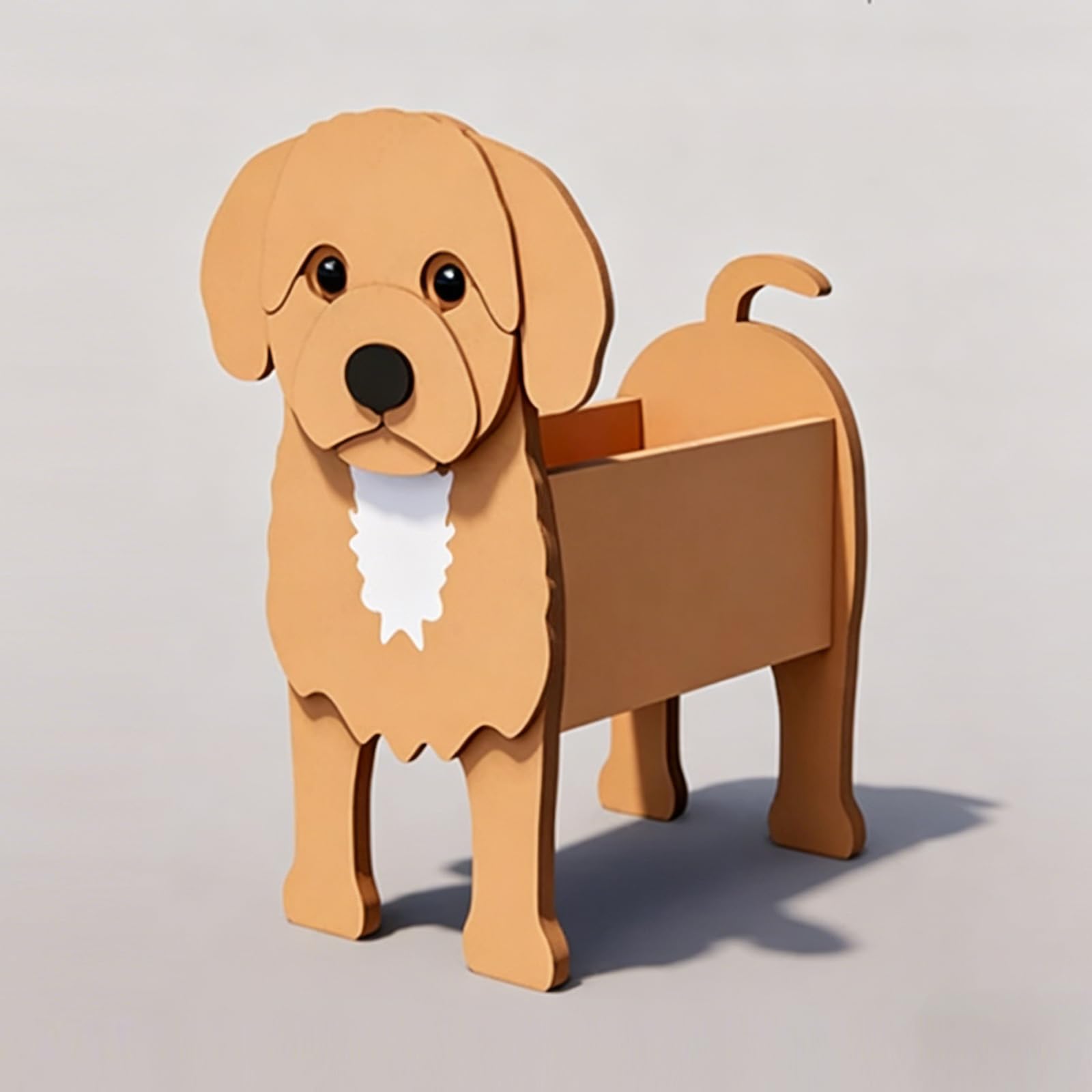 Hiiaodecor Creative PVC Dog Decoration Planters Cavadoto Cute Animal Shape Bonsai Holder Art Planter Pot Suitable For Villa Indoor And Outdoor Plants Decorative Ornaments 16.93 * 9.84in