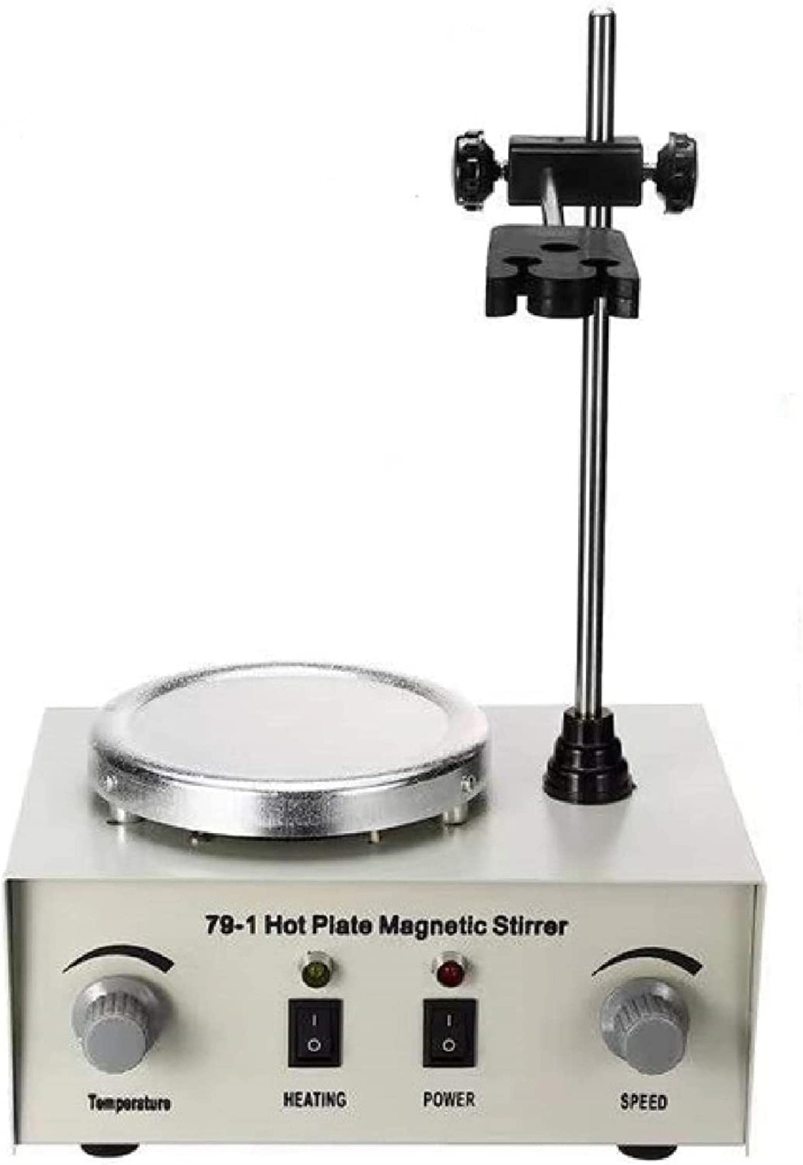 Agitatore Magnetico con Piastra Riscaldante, Piastra Riscaldante con Miscelatore Riscaldante da 1000 Ml con Regolazione Continua della velocità E della Temperatura, 0-240