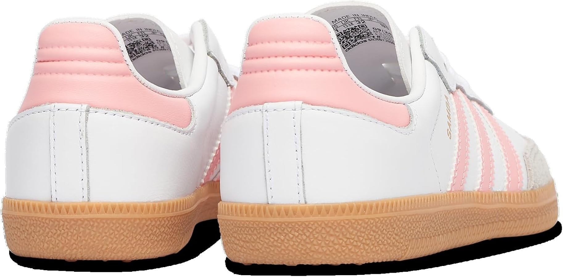 Amazon.com | adidas Originals Samba - Girls' Preschool (JP5484, Brown/White/ Pink) Size 11 | Sneakers
